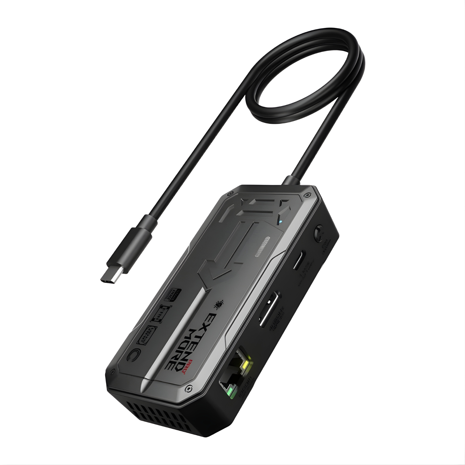 وصلة الألعاب والبث الشاملة Type-C مع HDMI + LAN + تبريد احترافي PLEXTONE GS1 PRO 6in1 |