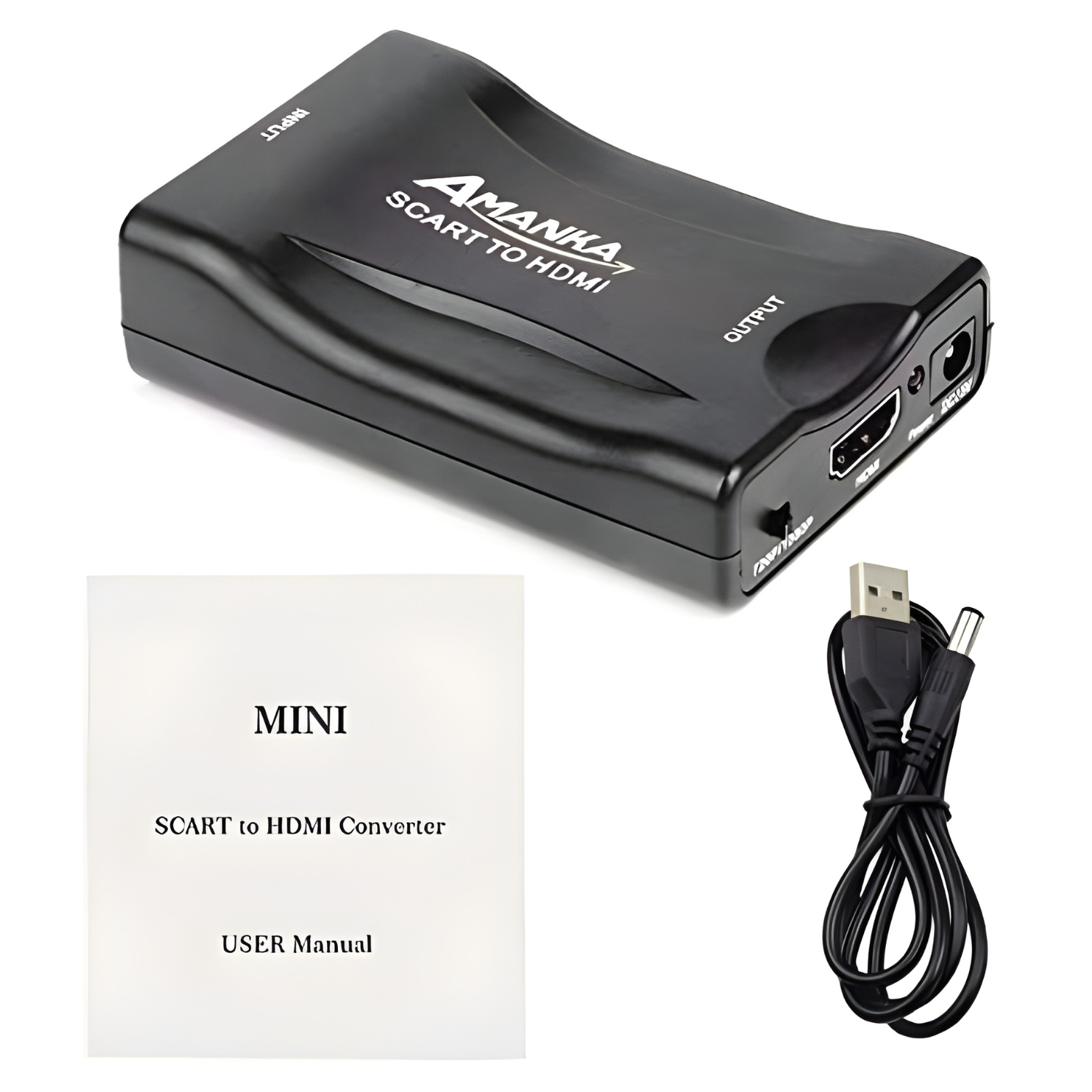 محول AMANKA من SCART إلى HDMI بدقة 1080P