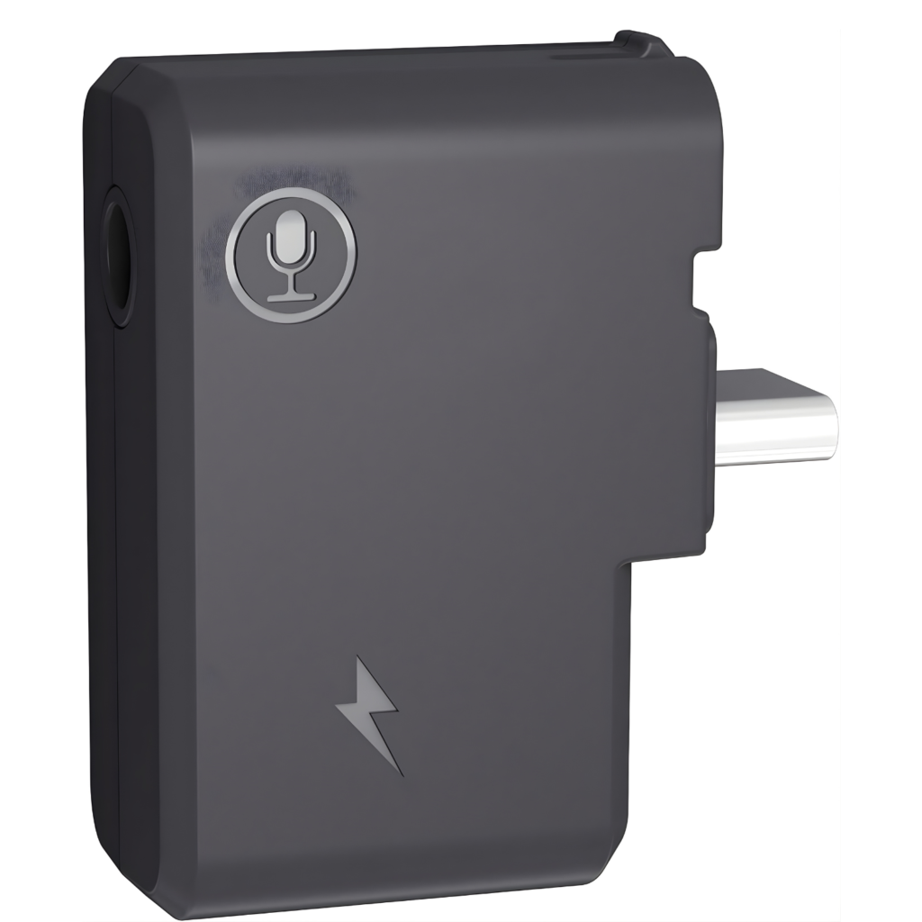 محوّل ميكروفون Insta360 CYNOVA ONE X2 مزدوج – مدخل 3.5 مم + منفذ USB-C