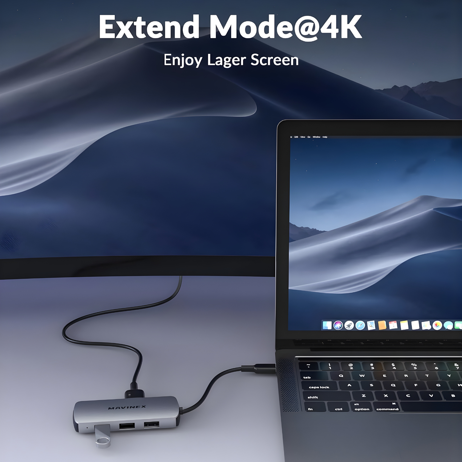 محول MAVINEX USB-C Hub (8 في 1)