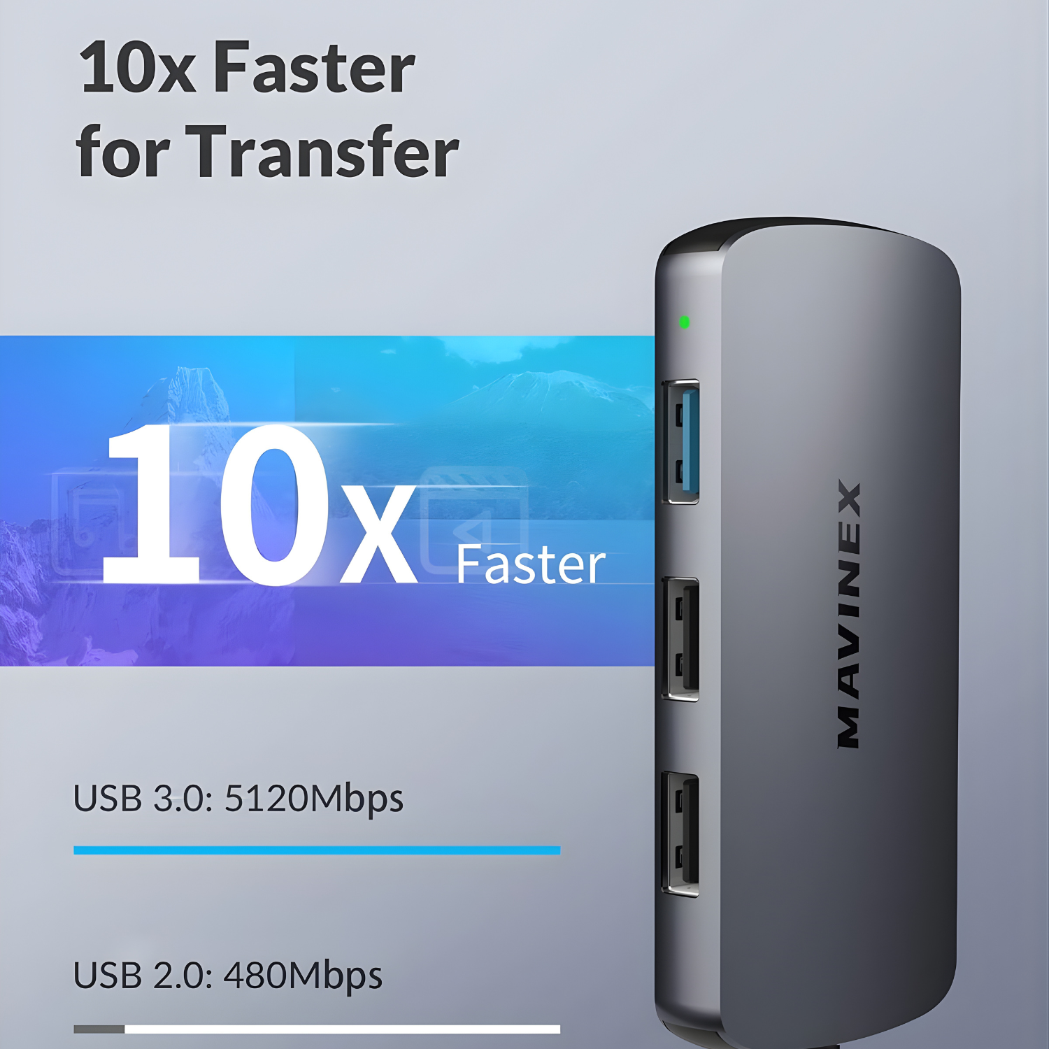 أدابتر MAVINEX USB-C Hub - الصورة 3