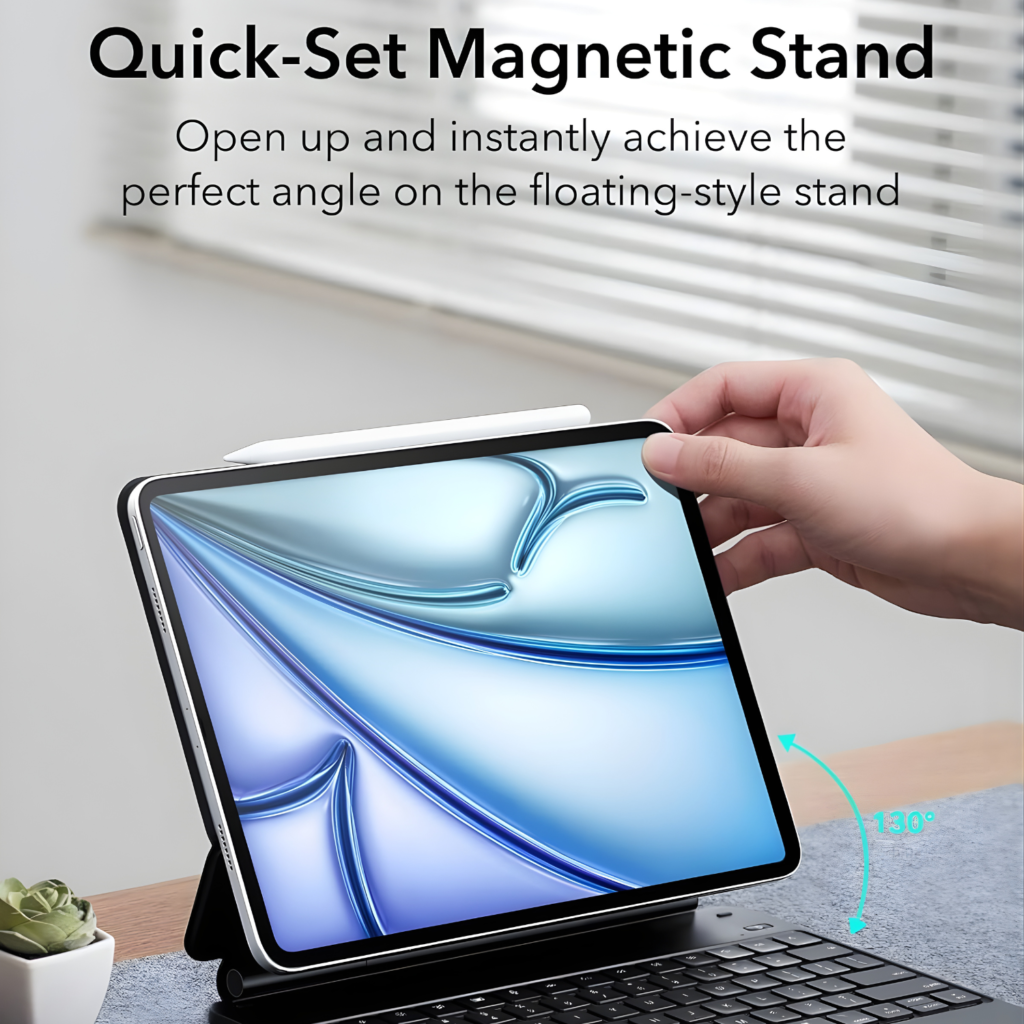 ماجيك كيبورد ESR للآيباد Air 13 / Pro 12.9 – ستاند مغناطيسي وTrackpad