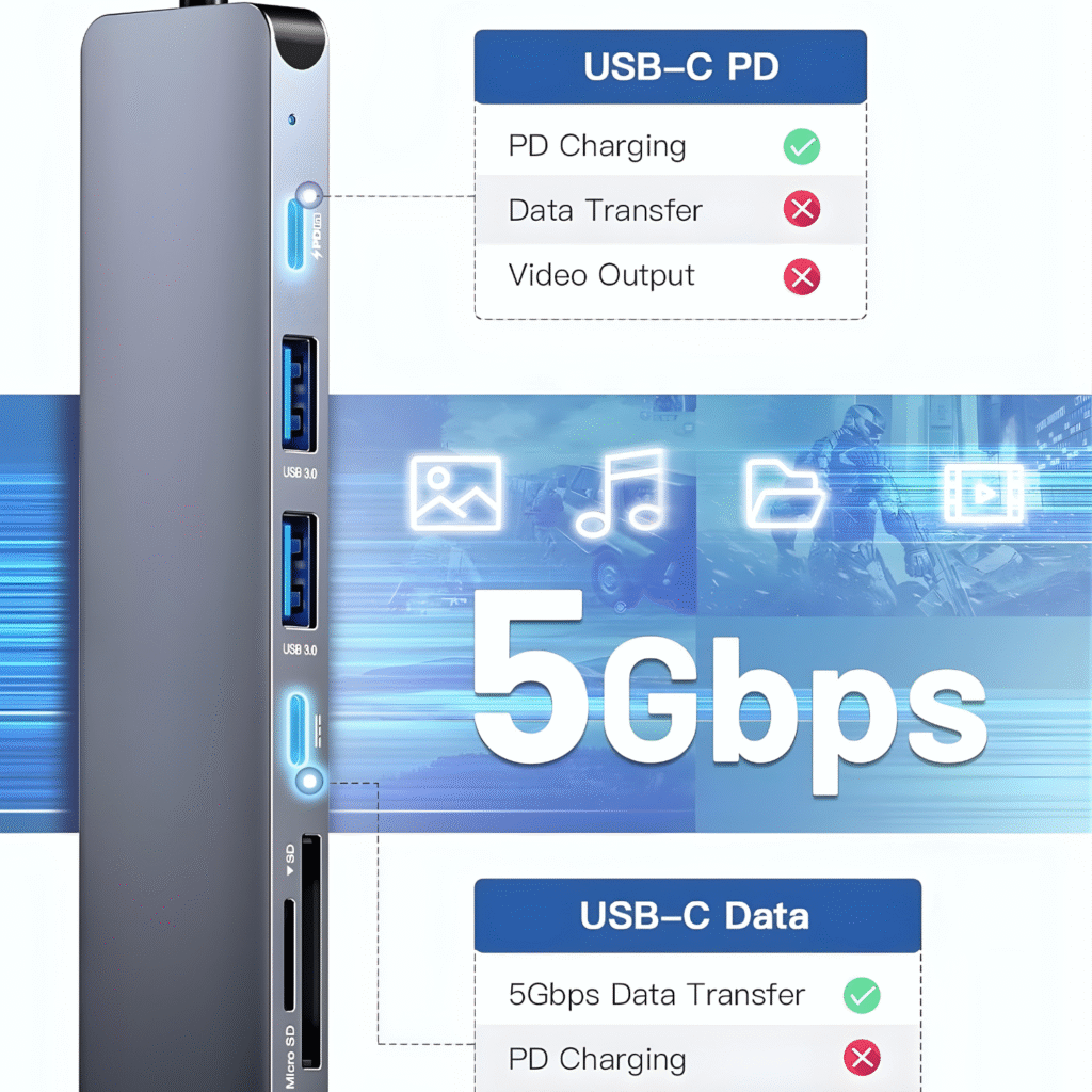 أدابتر USB-C 7 in 1