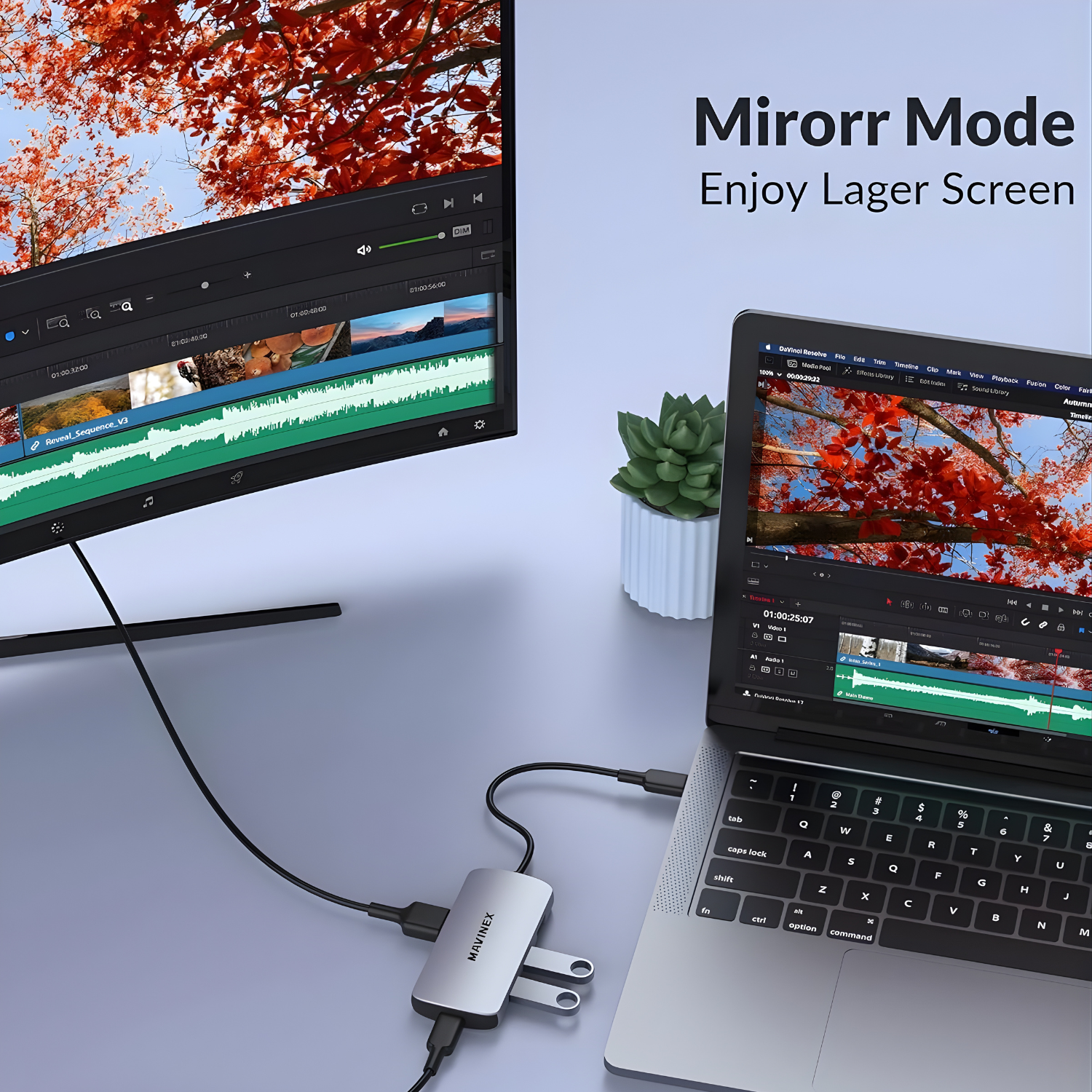 محول MAVINEX USB-C Hub (8 في 1)
