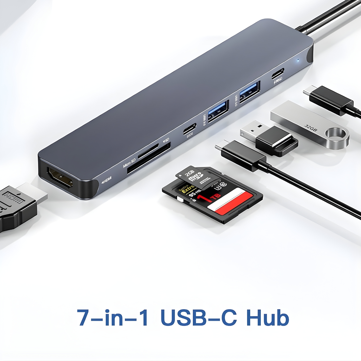 أدابتر USB-C 7 in 1