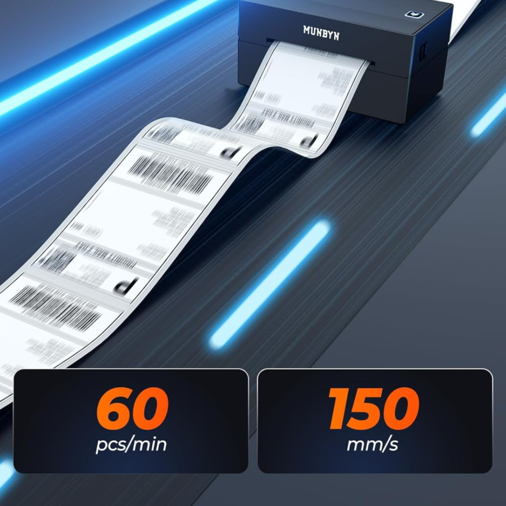 طابعة ملصقات حرارية  MUNBYN Bluetooth 4×6