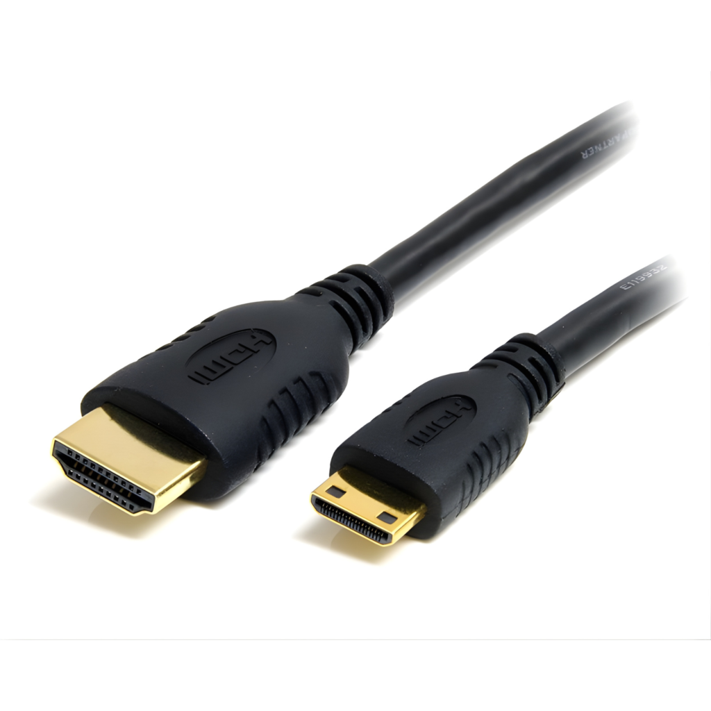 كيبل Mini HDMI إلى HDMI بطول 1 متر – يدعم 4K مع Ethernet