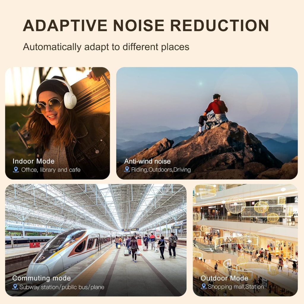 سماعة QCY H3 ANC لاسلكية – عزل ضوضاء نشط | Hi-Res | بطارية 60 ساعة