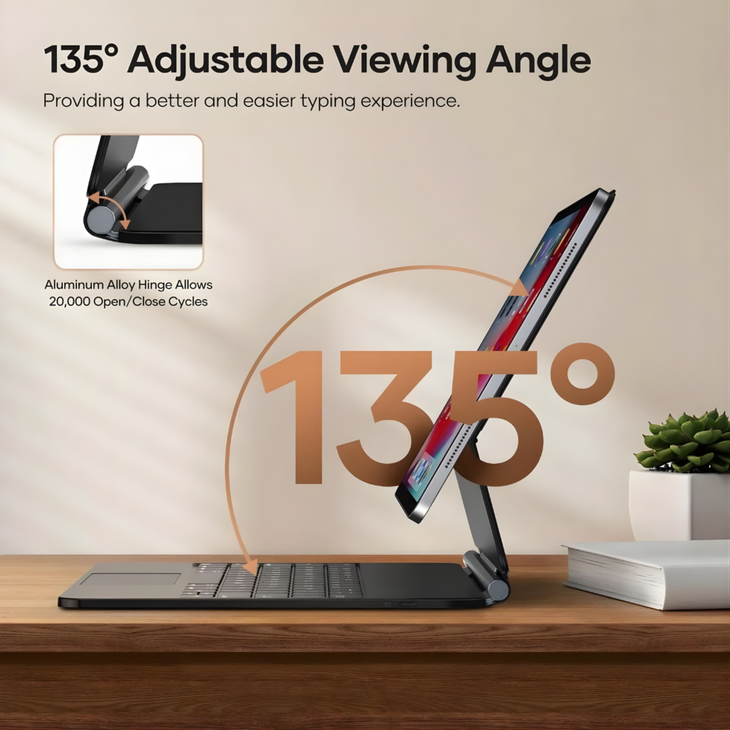 حوّل  iPad 11 A16 إلى لابتوب متكامل مع حافظة COOSTART المغناطيسية مع كيبورد وتراكباد، تصميم أنيق، إضاءة خلفية، وحماية شاملة تناسب العمل، الدراسة، والرسم بكل احترافية.