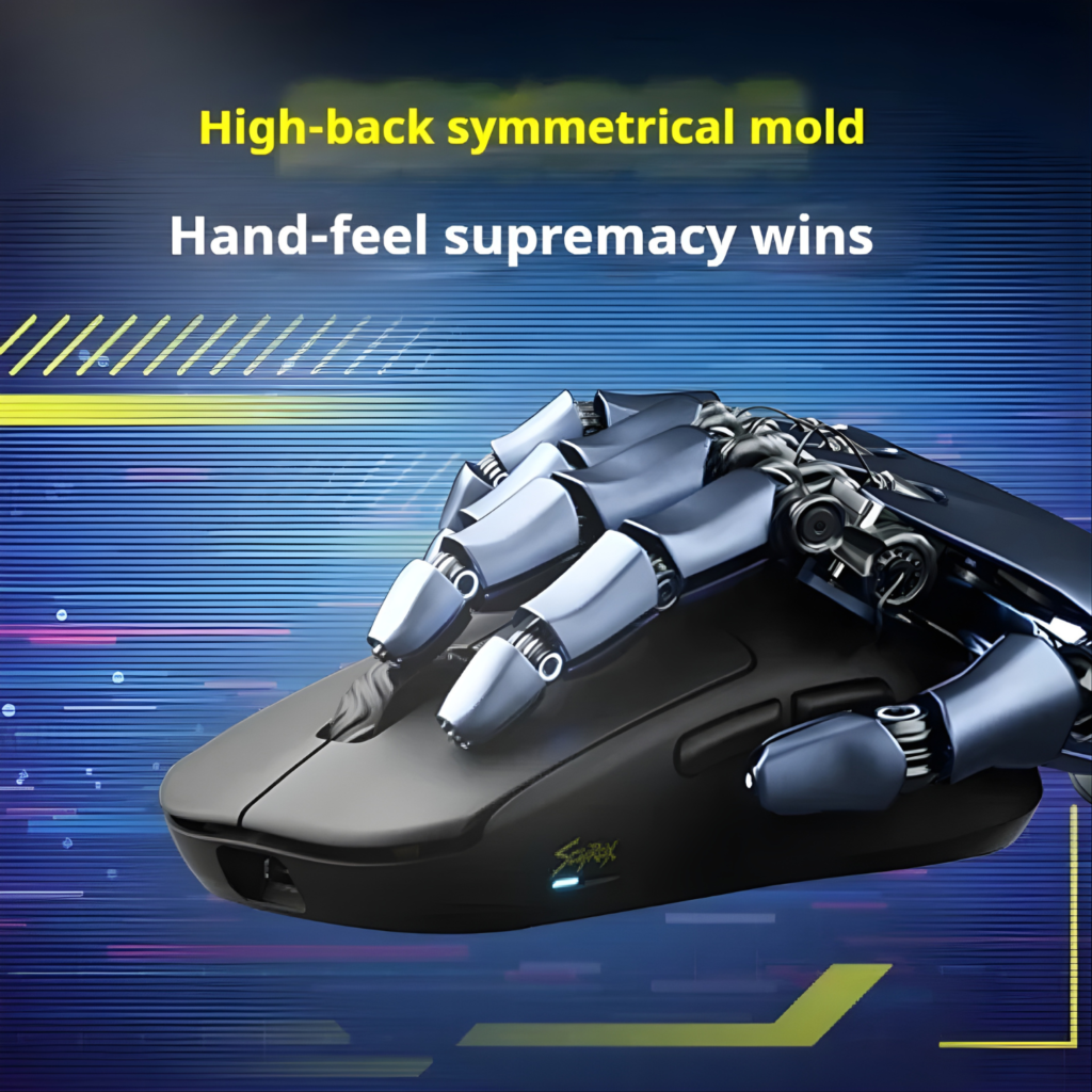 ماوس الألعاب SCYROX V8 لاسلكي 2.4GHz – وزن فائق الخفة 36g | 8K Polling Rate