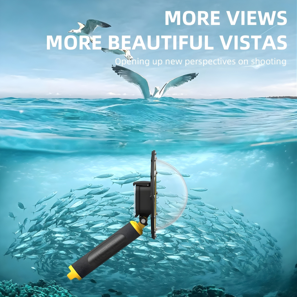 عدسة Dome Port 6 إنش من TELESIN لكاميرات GoPro Hero 12 / 11 / 10 / 9