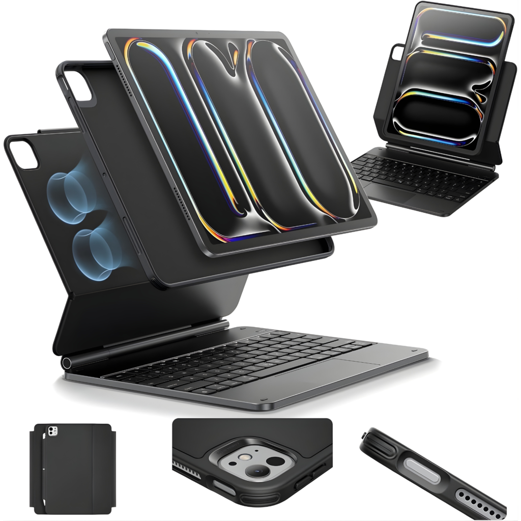 ماجيك كيبورد iPad Pro 13 – ESR لجهاز iPad Pro 13 إنش – Rebound 360 (أسود)
