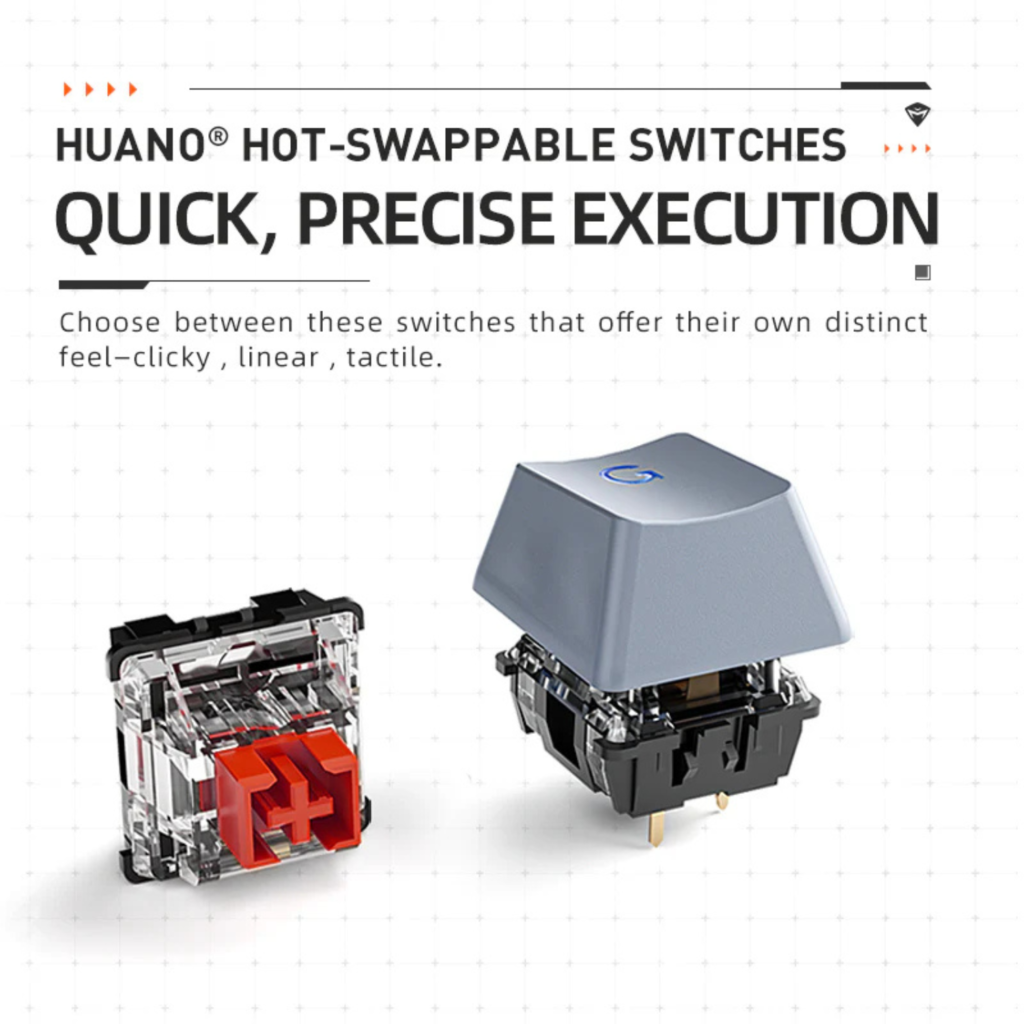 كيبورد ألعاب ميكانيكي Machenike K500A-B84 – مفاتيح حمراء | 84 مفتاح