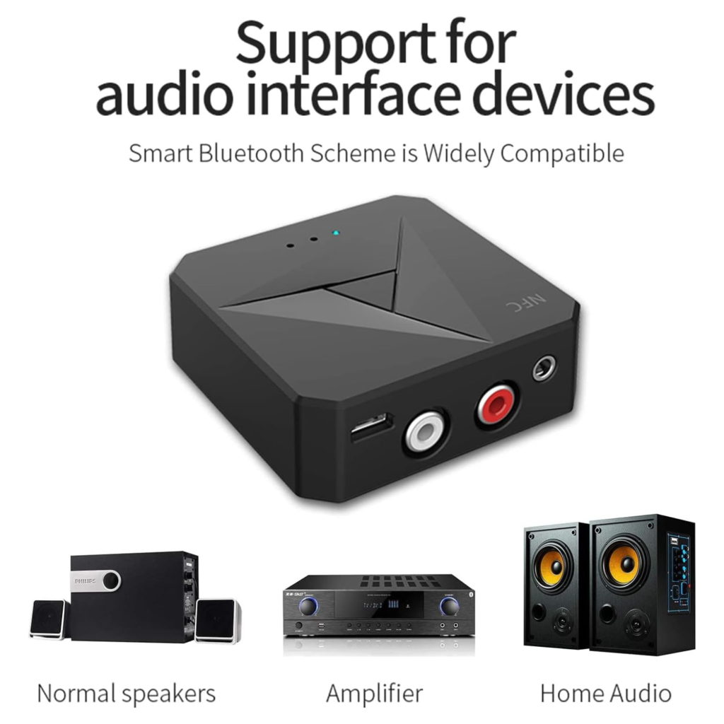 محول بلوتوث NFC V5.0 للصوت – مرسل ومستقبل لاسلكي