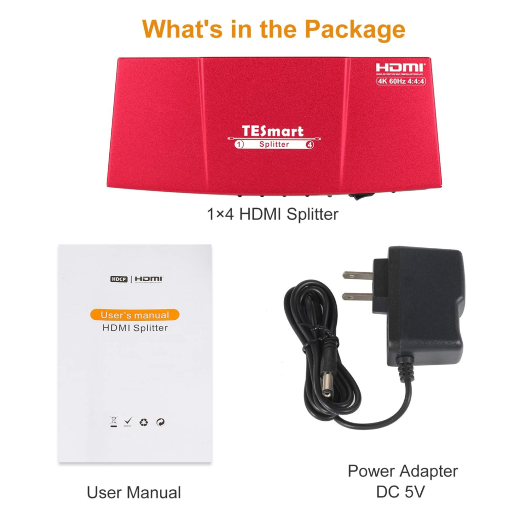 مقسم TESmart HDMI Splitter – 4K@60Hz