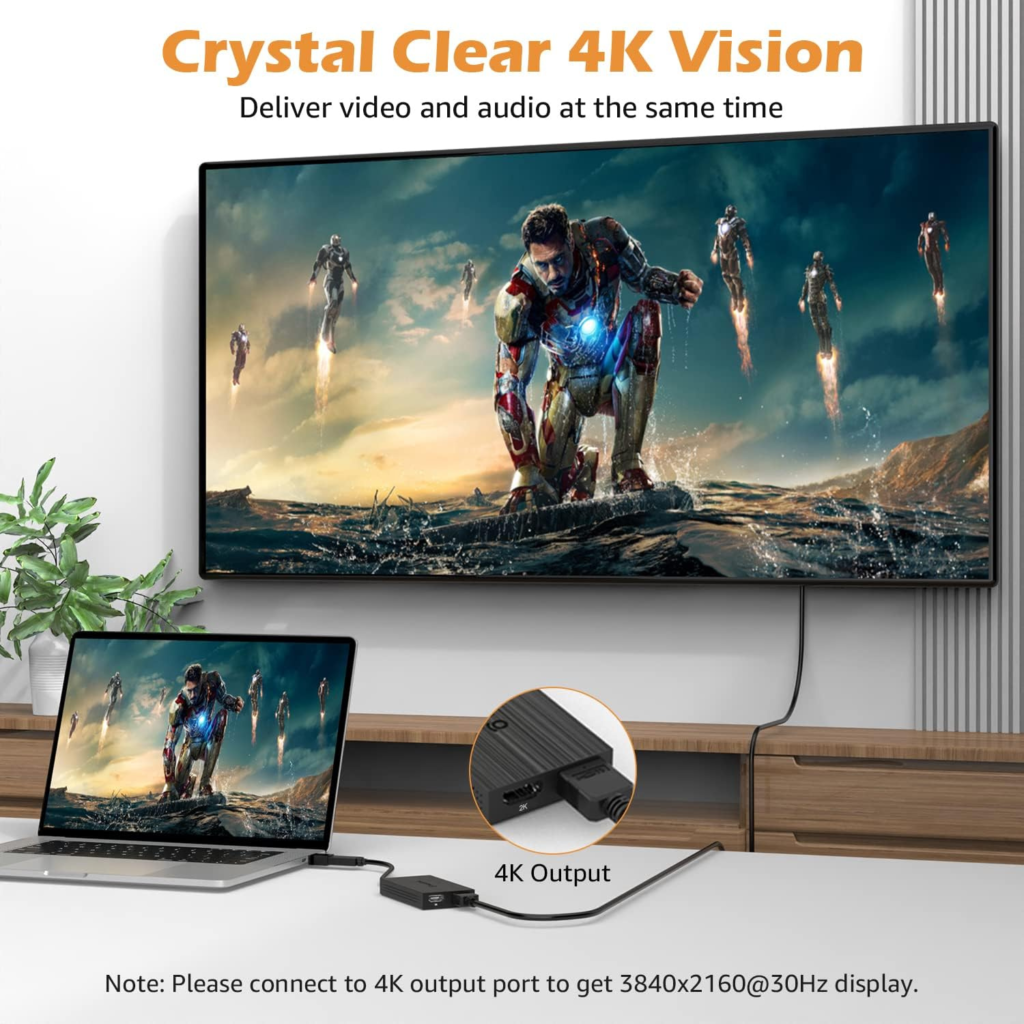 محول WAVLINK USB 3.0 / USB-C إلى HDMI مزدوج – دعم شاشتين بدقة FHD وQHD