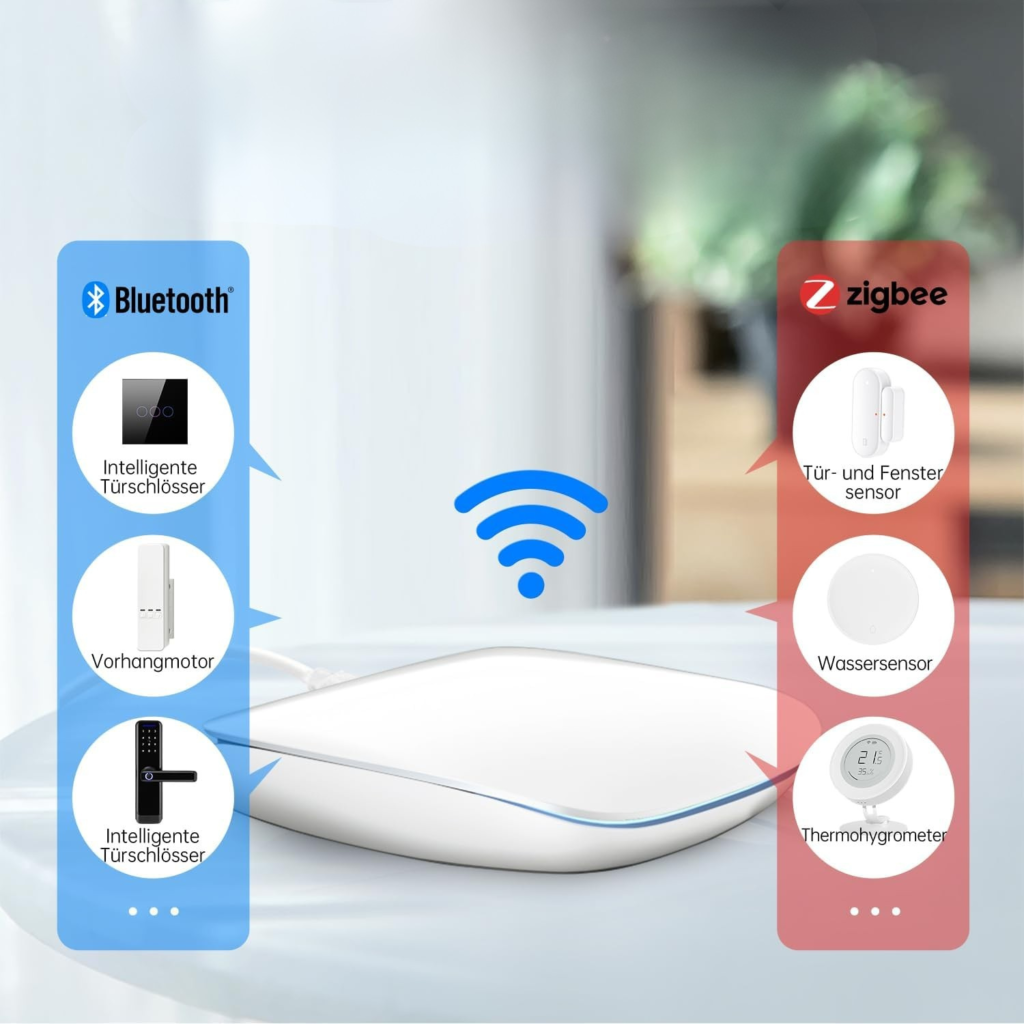 بوابة AVATTO Tuya Zigbee Gateway Hub – 3×1 (Zigbee 3.0 + Bluetooth 5.0 + Wi-Fi)