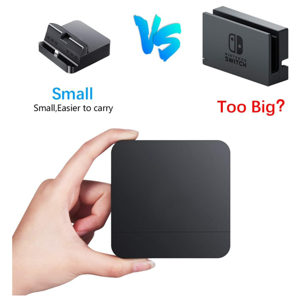 قاعدة Dock محمولة GuliKit لجهاز Nintendo Switch – إخراج HDMI 4K مع شحن Type-C