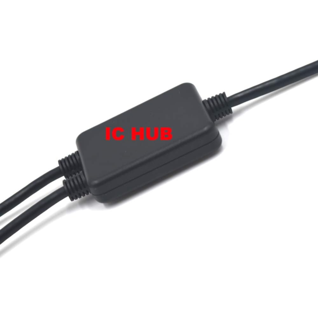 كيبل Micro USB سبليتر من Kework بزاوية 90° – منفذ واحد إلى منفذين (30 سم)