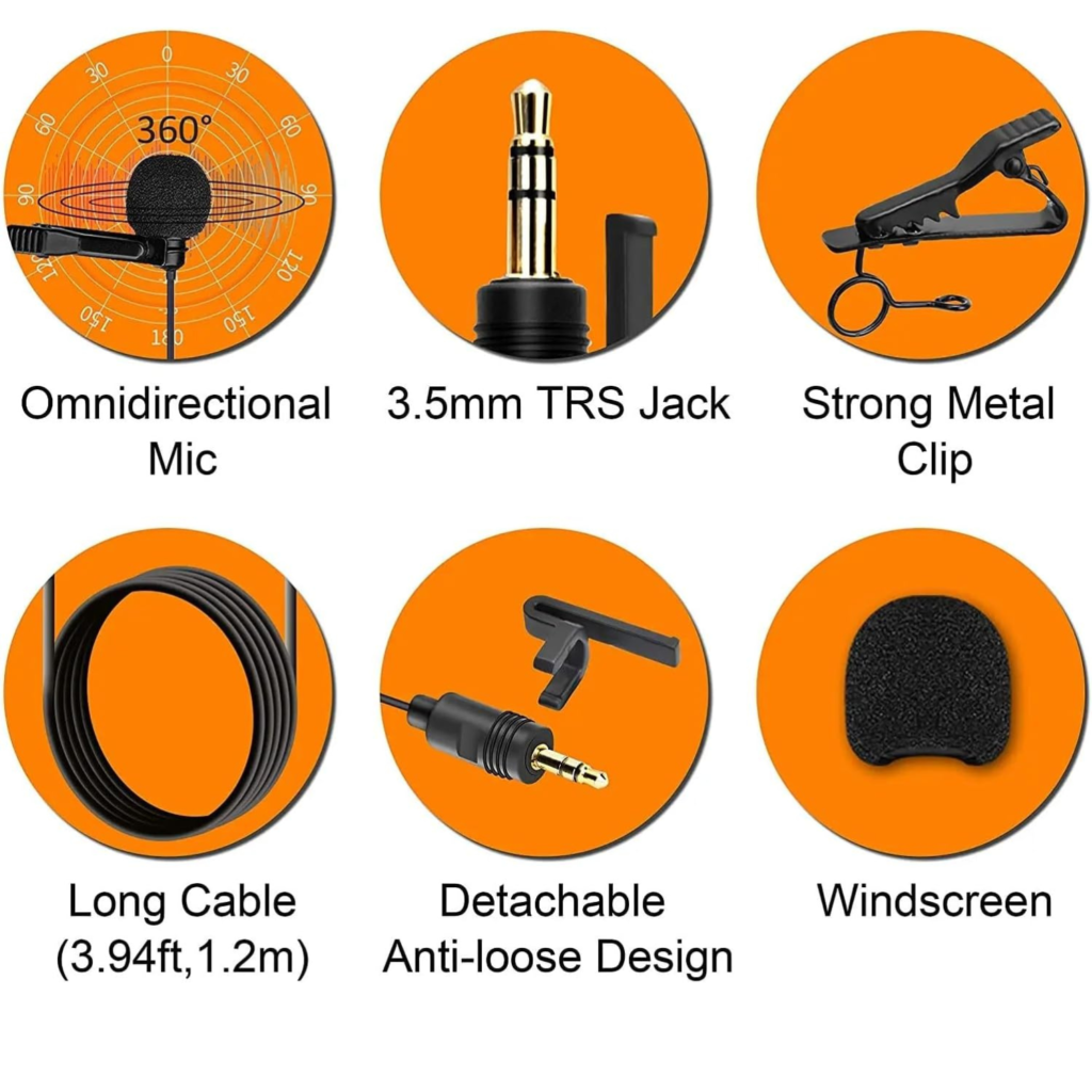 ميكروفون COMICA CVM-SM-O1 لافاليير احترافي (Clip-On)