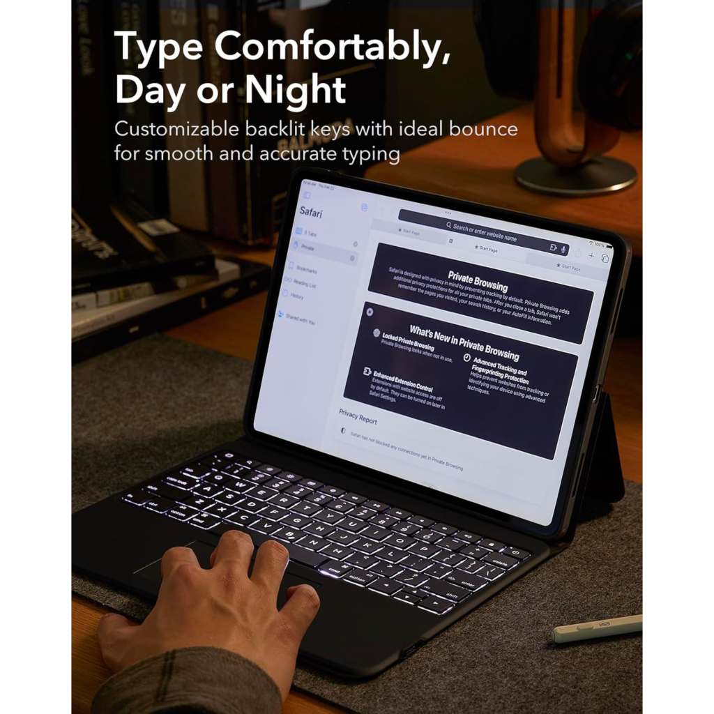 ماجيك كيبورد ESR iPad Air 13– Ascend Series ( أسود )
