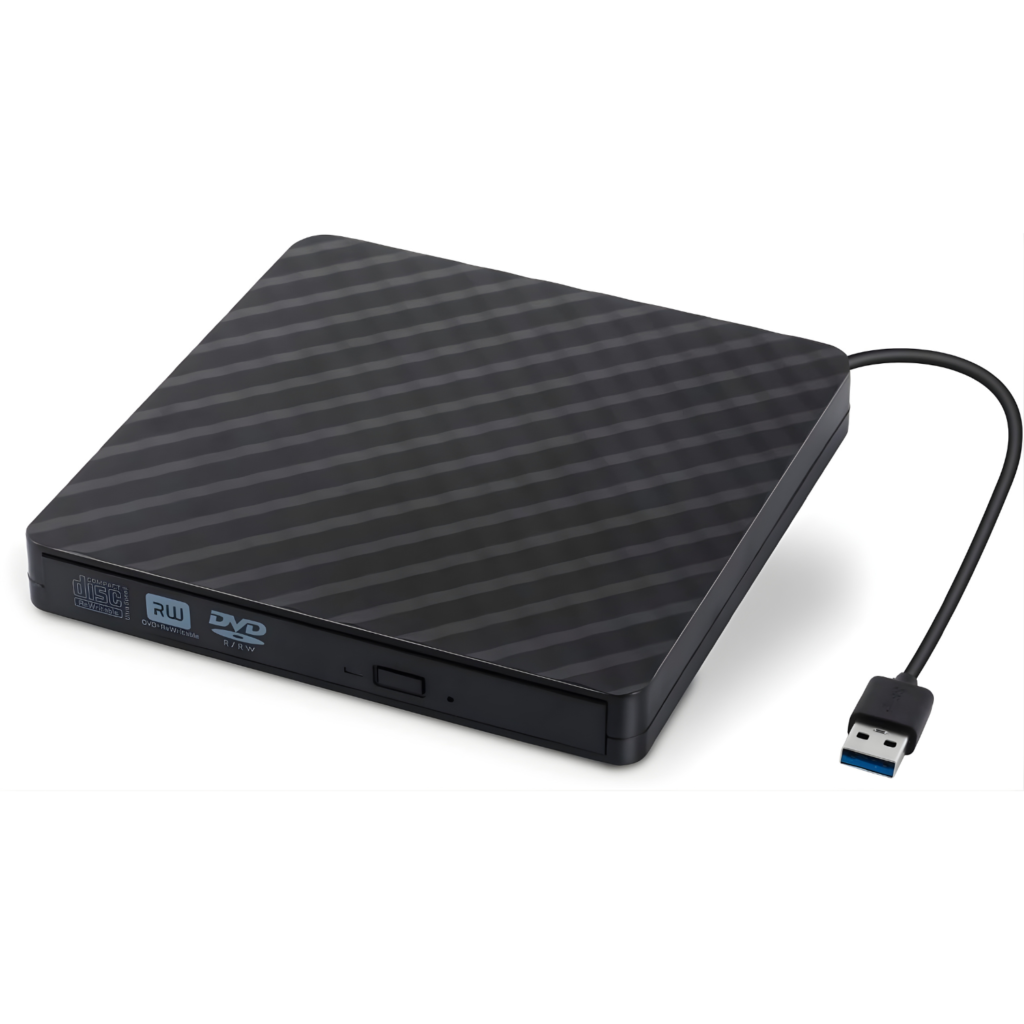 مشغل وناسخ أقراص Smartree DVD / CD خارجي – USB 3.0 نحيف ومحمول