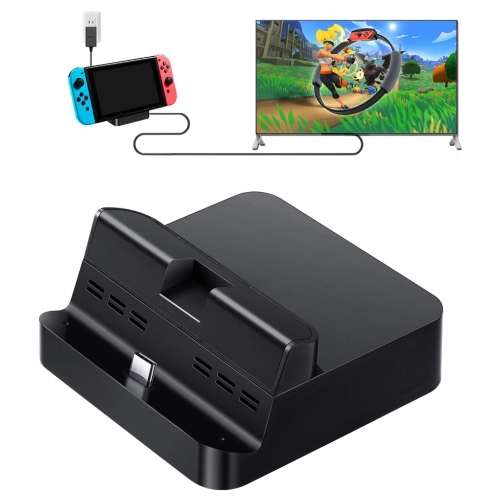 قاعدة Dock محمولة GuliKit لجهاز Nintendo Switch – إخراج HDMI 4K مع شحن Type-C