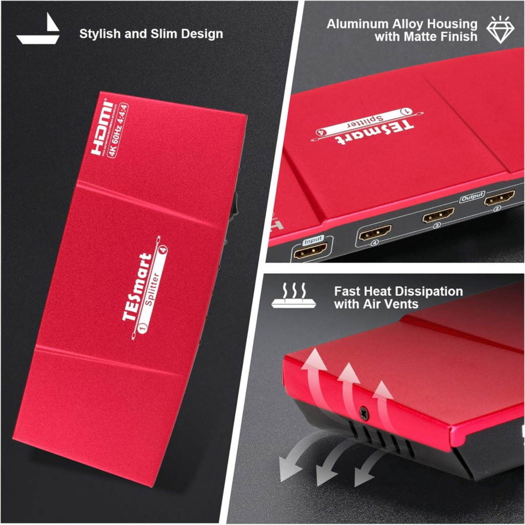 مقسم TESmart HDMI Splitter – 4K@60Hz