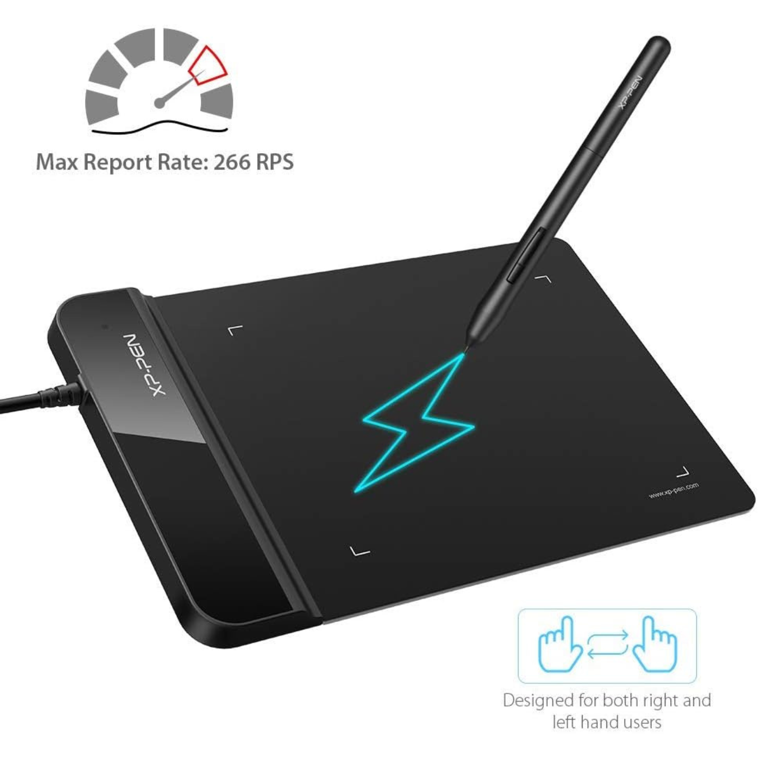 لوح رسم رقمي فائق النحافة – 4×3 إنش | 8192 مستوى ضغط XP-Pen G430S OSU Tablet