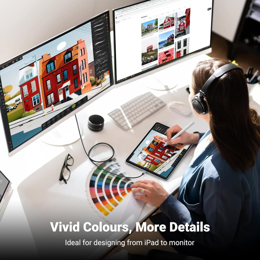 كيبل  USB-C إلىUGREEN   HDMI 4K@60Hz –  (Thunderbolt 4/3)