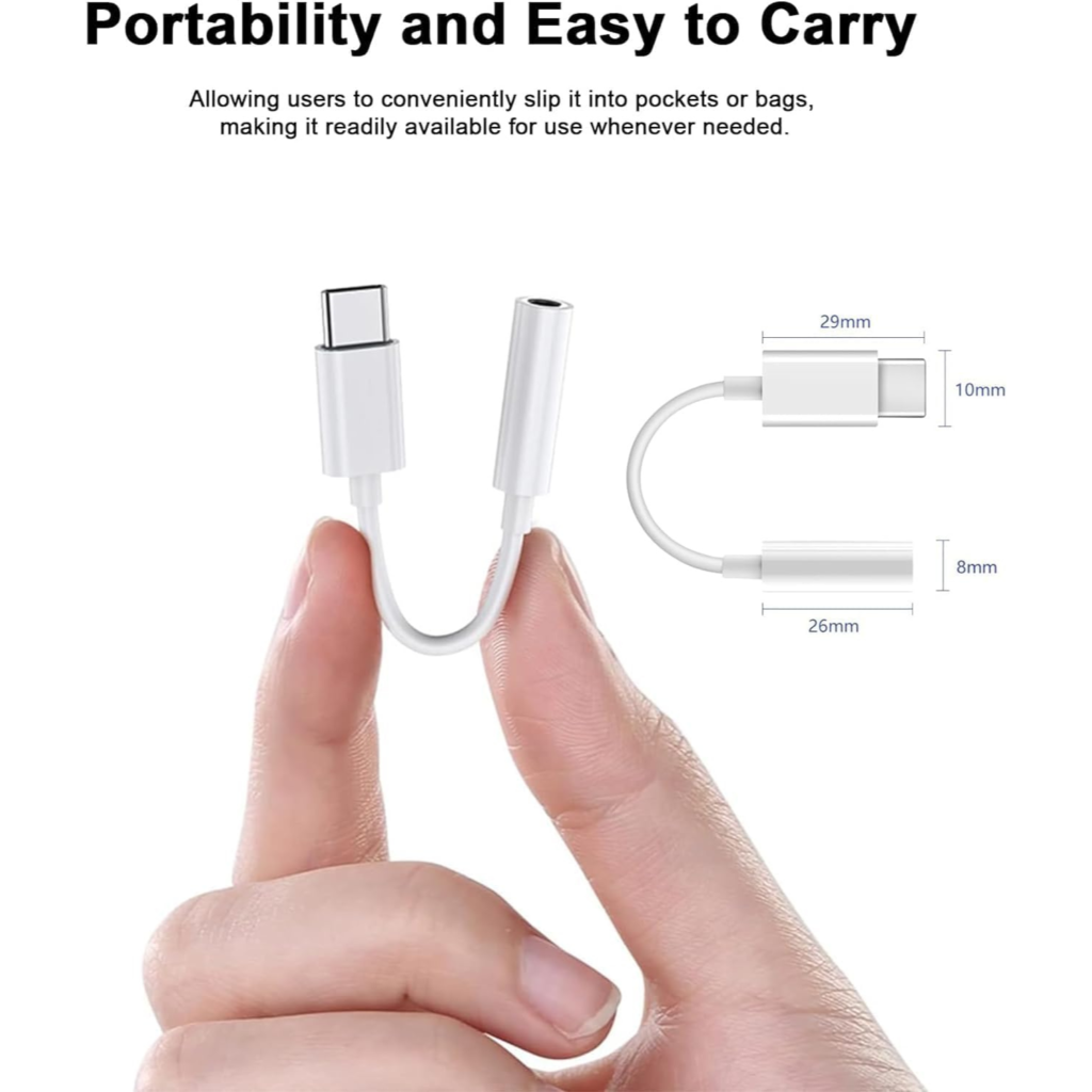 محول صوت  DAC USB-C to 3.5mm Headphone Adapter