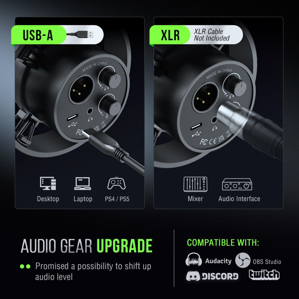 مايك FIFINE K688 Dynamic Microphone (USB / XLR)