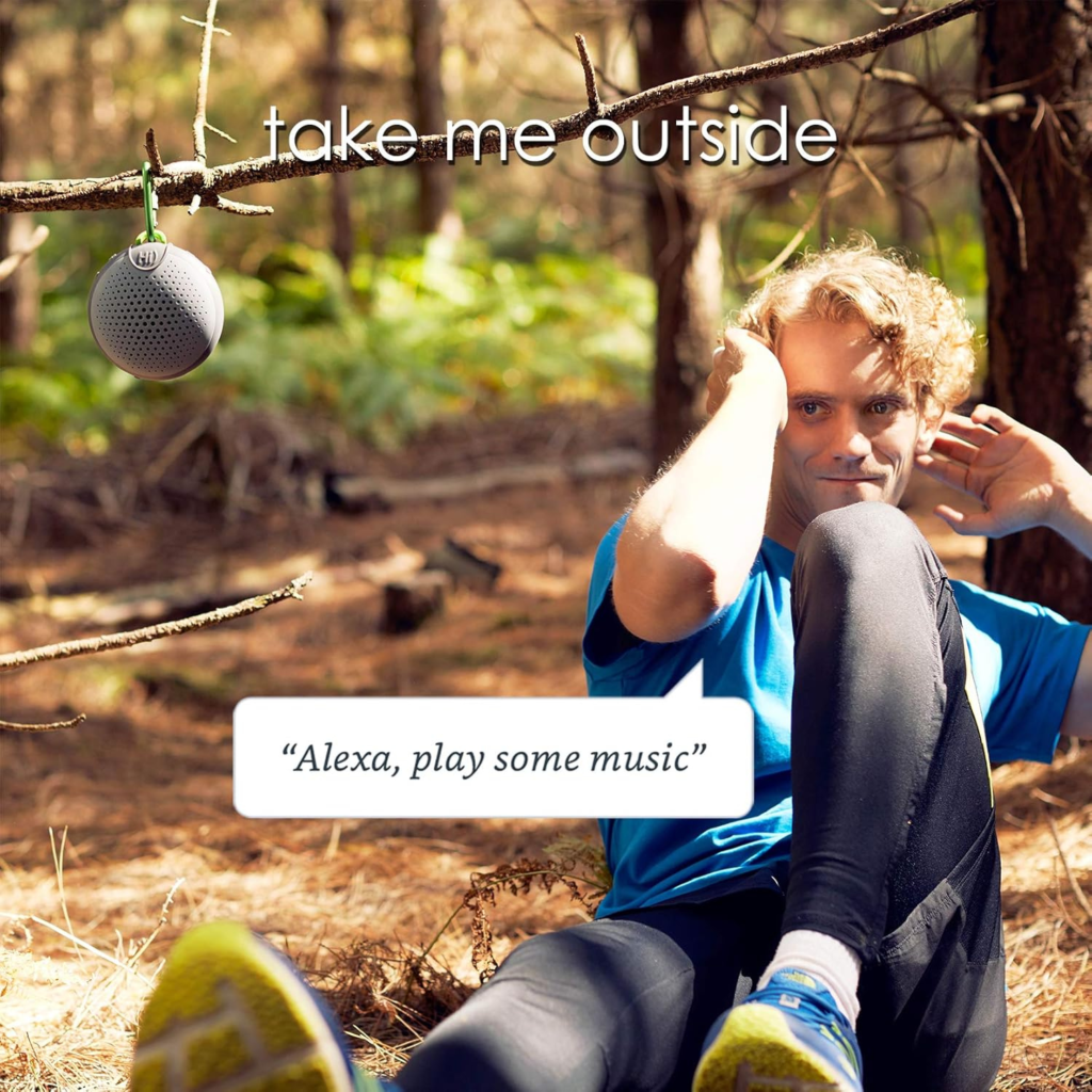 سبيكر Boompods Aquablaster بلوتوث مقاومة للماء مع دعم Amazon Alexa