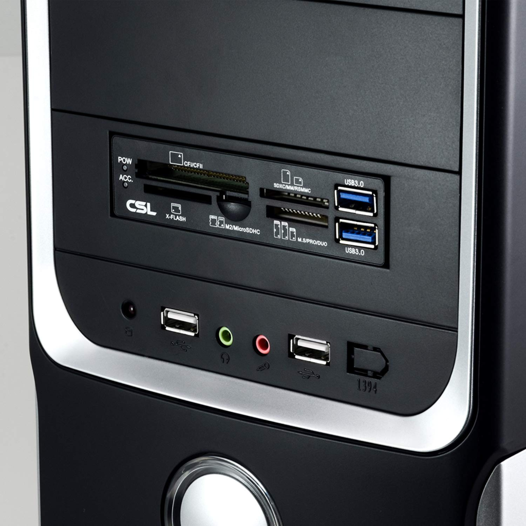 لوحة أمامية متعددة الوظائف CSL 3.5″ All-in-One USB 3.0 Card Reader