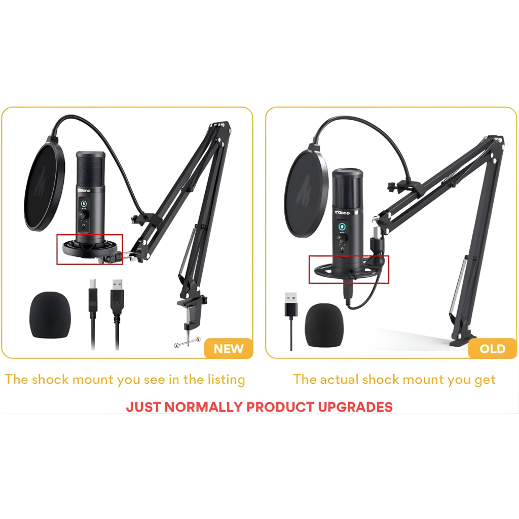 مايك MAONO AU-PM422 احترافي للبودكاست، الجيمينغ، اليوتيوب والبث المباشر