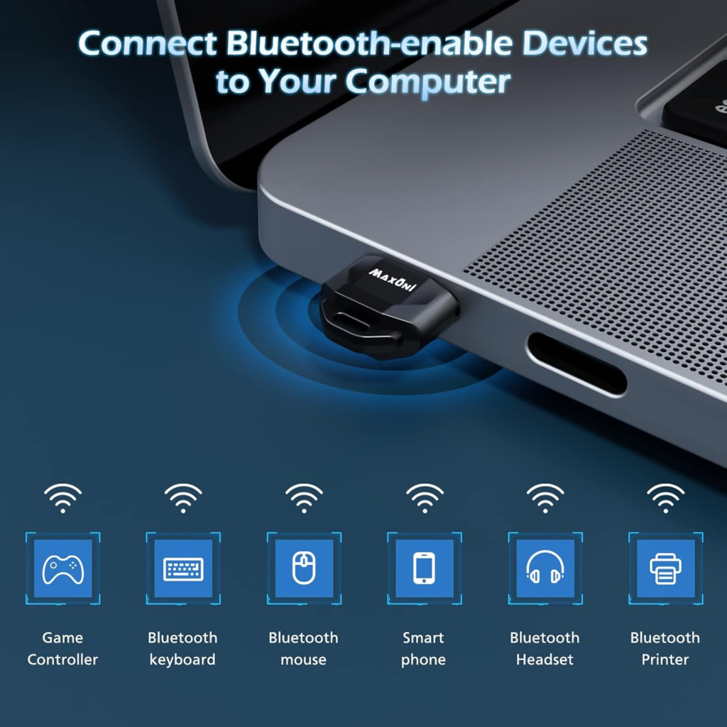 محول بلوتوث Maxuni  USB Bluetooth 5.1 Dongle Adapter