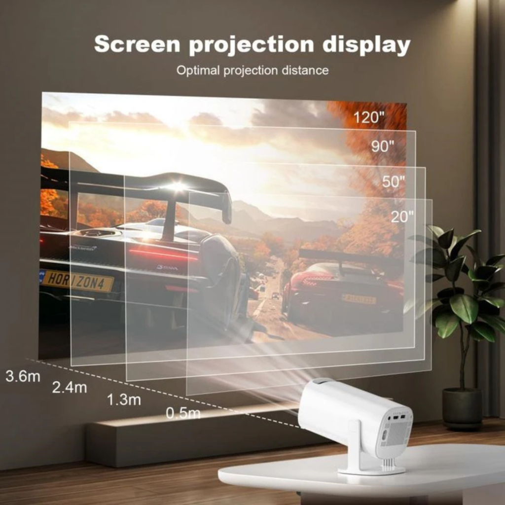 بروجيكتر Mini Home Projector P30Pro بنظام  Android 14 عرض حتى 100 بوصة | WiFi 6 مزدوج | Bluetooth 5.4 | تصميم مدمج